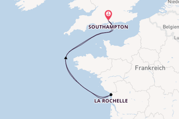 In 5 Tagen nach Southampton über La Rochelle