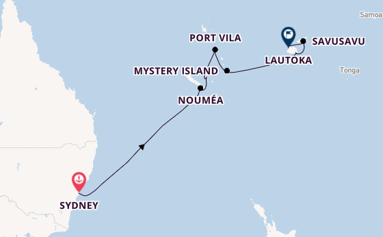 South Pacific from Sydney, Australia with the Norwegian Spirit 