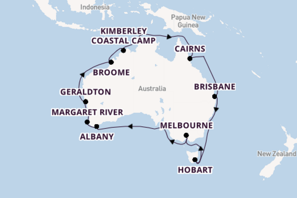 Luxury Round Australia Voyage