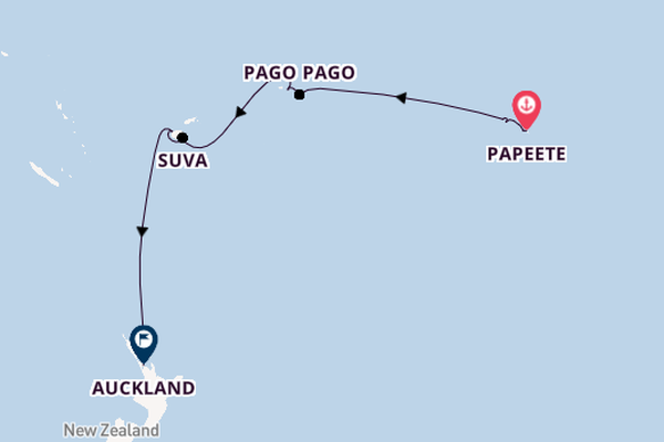 Polynesia from Papeete, Tahiti, French Polynesia with the Seven Seas Navigator