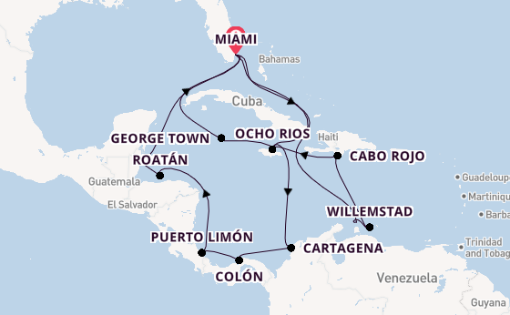 Caribbean from Miami, Florida with the MSC Poesia