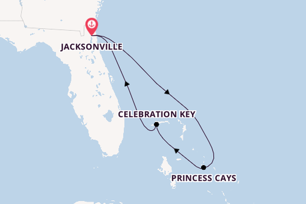 Caribbean from Jacksonville, Florida, USA with the Carnival Elation