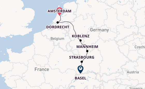 Rhine River, Europe from Amsterdam, Netherlands with the Viking Mimir