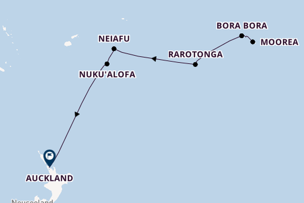 Polynesien ab Papeete (Tahiti), Französisch-Polynesien auf der Artania