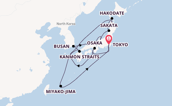 Japan from Tokyo, Japan with the Seabourn Encore