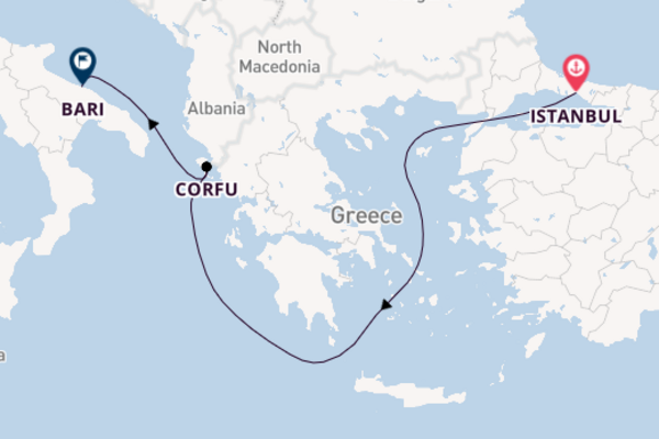 Mediterranean From Istanbul with the MSC Fantasia