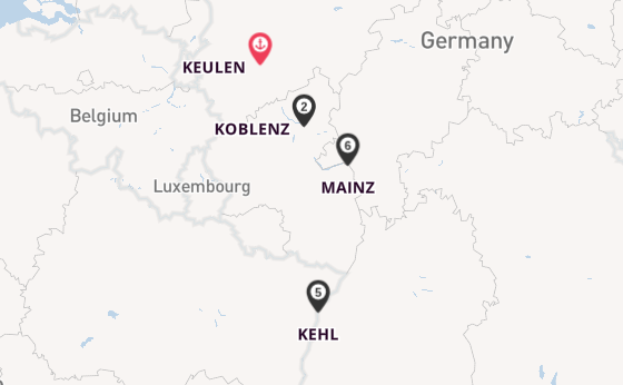 Rijn vanaf Keulen, Duitsland met de RHEIN SYMPHONIE