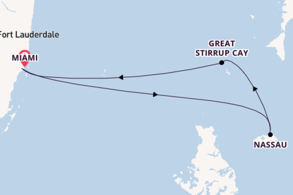 Caribbean from Miami, Florida, USA with the Norwegian Gem