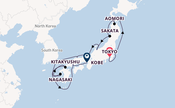 Tokyo, Mount Fuji & Bullet Train Tour with Luxury Japan & South Korea Cruise