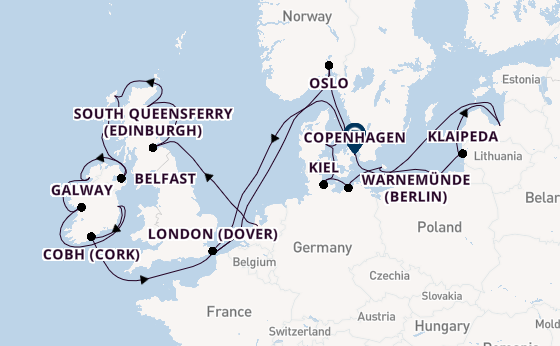 British Isles from Amsterdam, Netherlands with the Nieuw Statendam