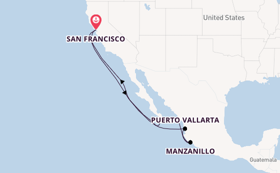 Mexican Riviera from San Francisco, California with the Ruby Princess