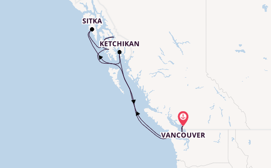 Alaska & West Canada from Vancouver, Canada with the Luminara