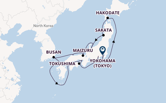 Japan from Tokyo, Japan with the Azamara Pursuit
