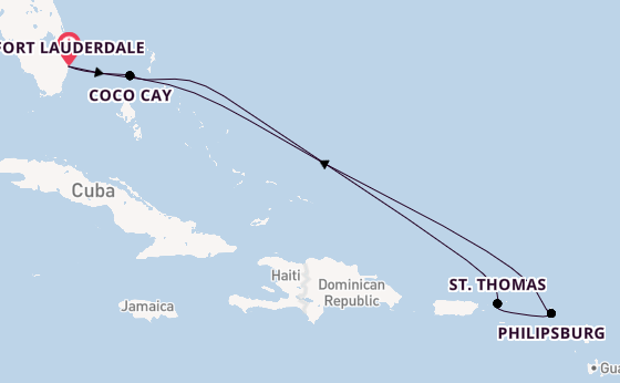 Caribbean vanaf Fort Lauderdale, Verenigde Staten met de Oasis of the Seas®