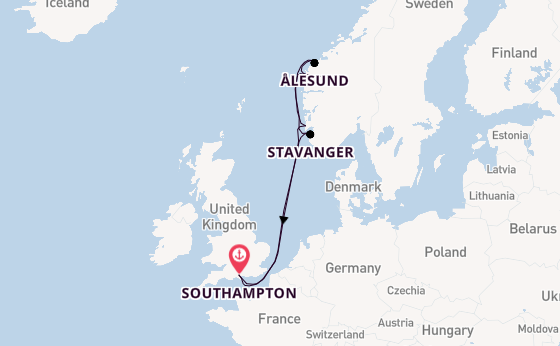 Norway from Southampton, England with the Disney Dream