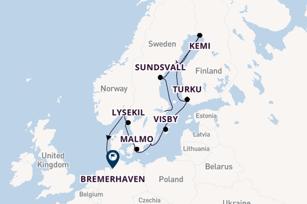 Scandinavia from Stockholm, Sweden with the Seven Seas Voyager