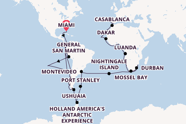 Transatlantic from Miami, Florida with the Seabourn Quest