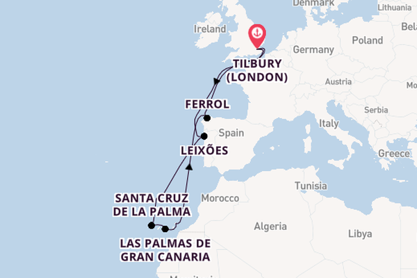 15 day voyage on board the Ambition from Tilbury (London)