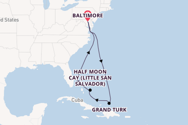 Caribbean from Baltimore with the Carnival Pride