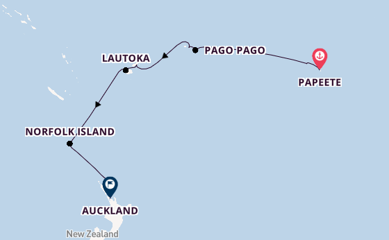 French Polynesia from Papeete, Tahiti, French Polynesia with the Azamara Quest