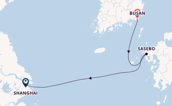 East Asia from Busan, South Korea with the Costa Serena