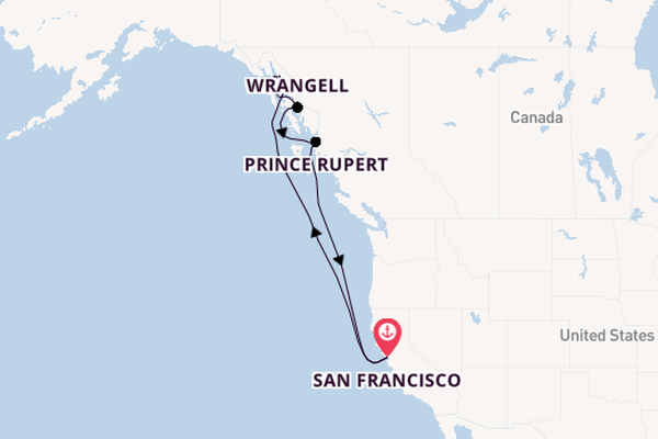 Alaska & West Canada from San Francisco, USA with the Ruby Princess