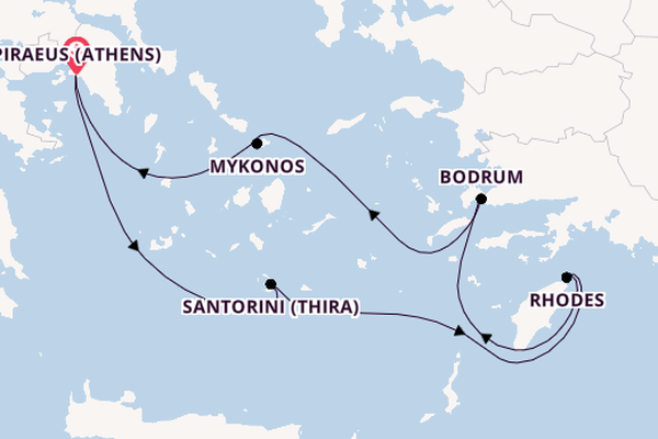 Eastern Mediterranean from United Kingdom with the Scarlet Lady