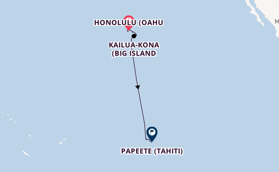 Polynesien ab Honolulu (Oahu, Hawaii) auf der Norwegian Spirit