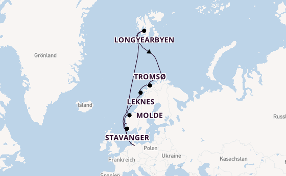 MSC Preziosa - Spitzbergen & Norwegens Fjordwelten