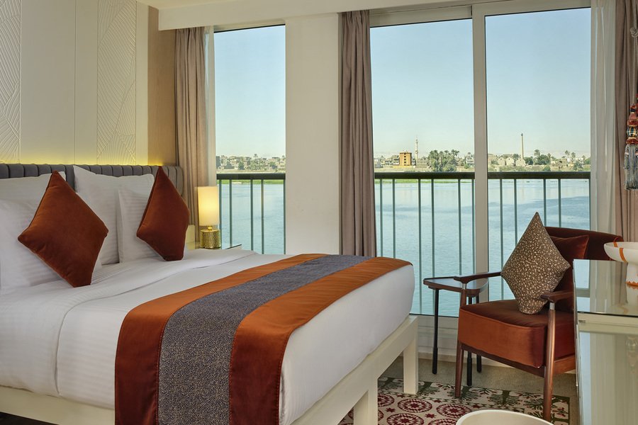 Nile River from Luxor, Egypt with the AmaDahlia