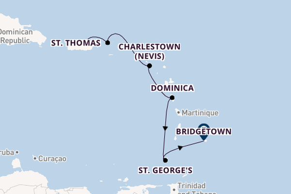 Caribbean from San Juan, Puerto Rico with the Crown Princess