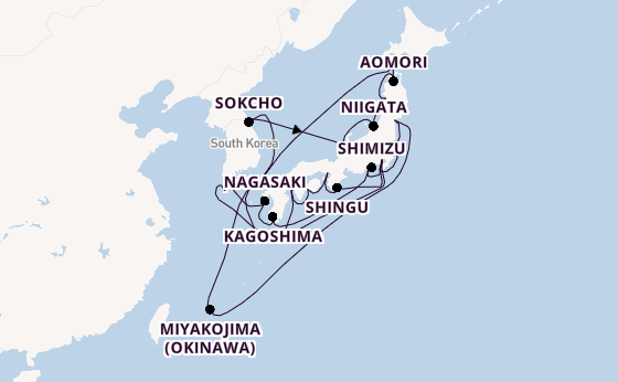 Japan from Tokyo, Japan with the Seabourn Encore