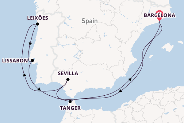 Westelijke Middellandse Zee vanaf Barcelona, Spanje met de Celebrity Equinox