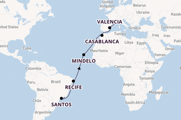 Brazil, Morocco & the Mediterranean