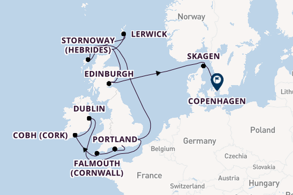 British Isles from Southampton, England with the Silver Spirit