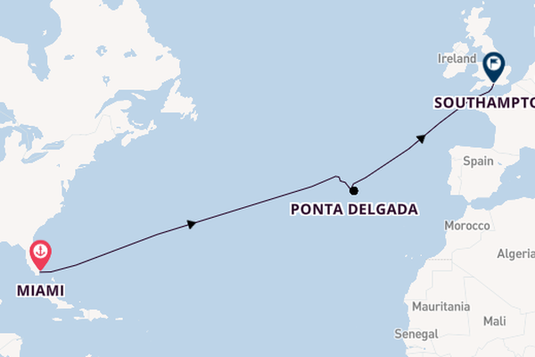 Luxury Miami to Southampton Transatlantic with Miami Stay