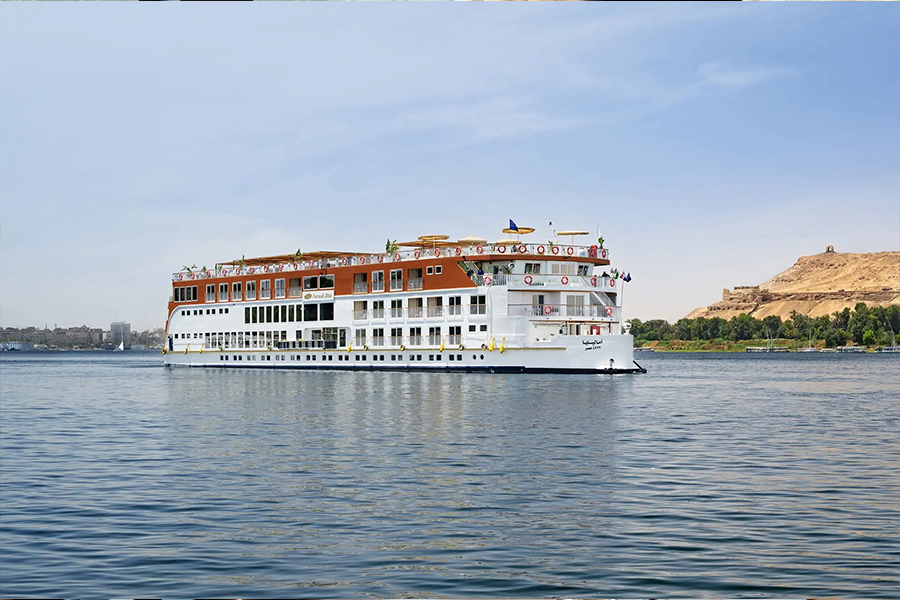 Nile River from Luxor, Egypt with the AmaLilia
