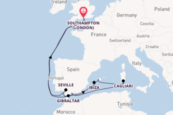 Majestic voyage from Southampton (London) with P&O Cruises