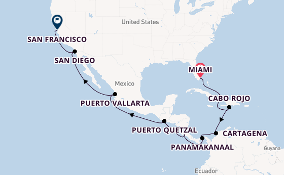 Midden-Amerika vanaf Nederland met de Azamara Quest