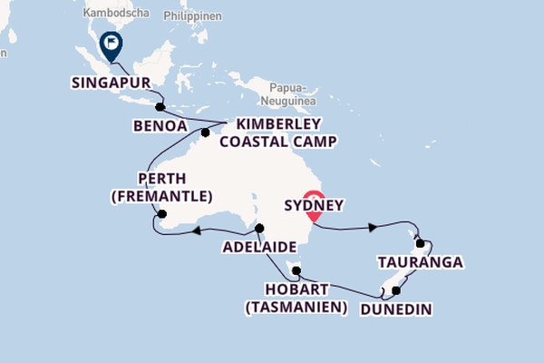 Australien und Neuseeland ab Sydney auf der Coral Princess
