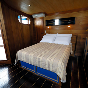 Come aboard the Amazon Dream and discover one of 9 cabin categories on a total of 3 decks that can accommodate 18 passengers. Choose your dream cabin and feel at home on board the Amazon Dream!