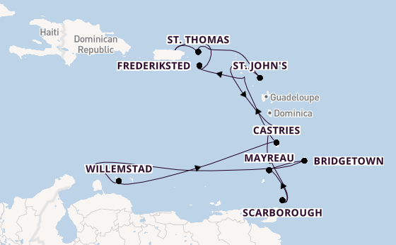 Caribbean vanaf San Juan, Puerto Rico met de Azamara Journey
