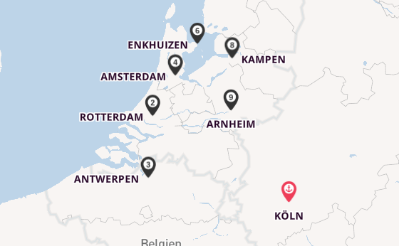 Ijssel ab Köln, Deutschland auf der MS VistaNova