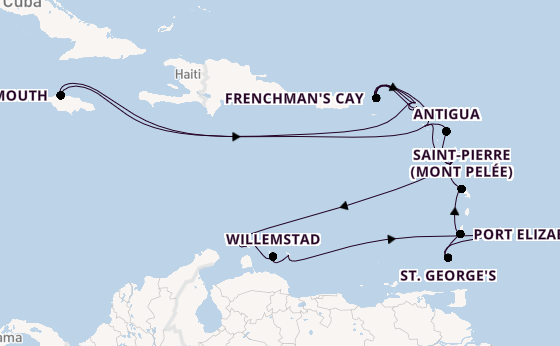Caribbean vanaf Bridgetown, Barbados met de Seabourn Ovation