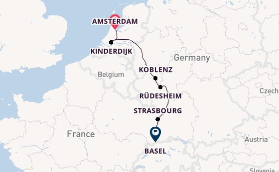 Rhine River, Europe from Amsterdam, Netherlands with the Viking Eir