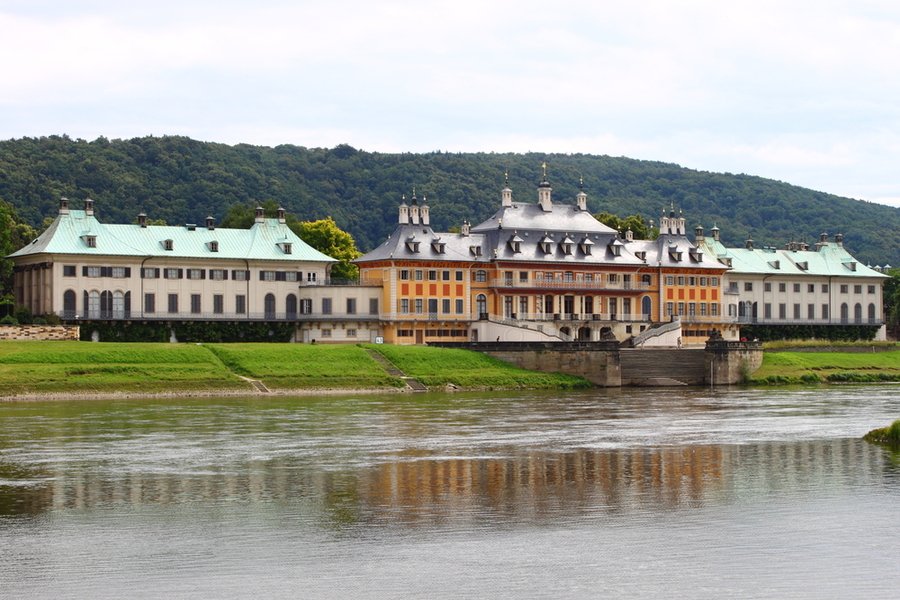 Elbe ab Dresden, Deutschland auf der MS Sans Souci