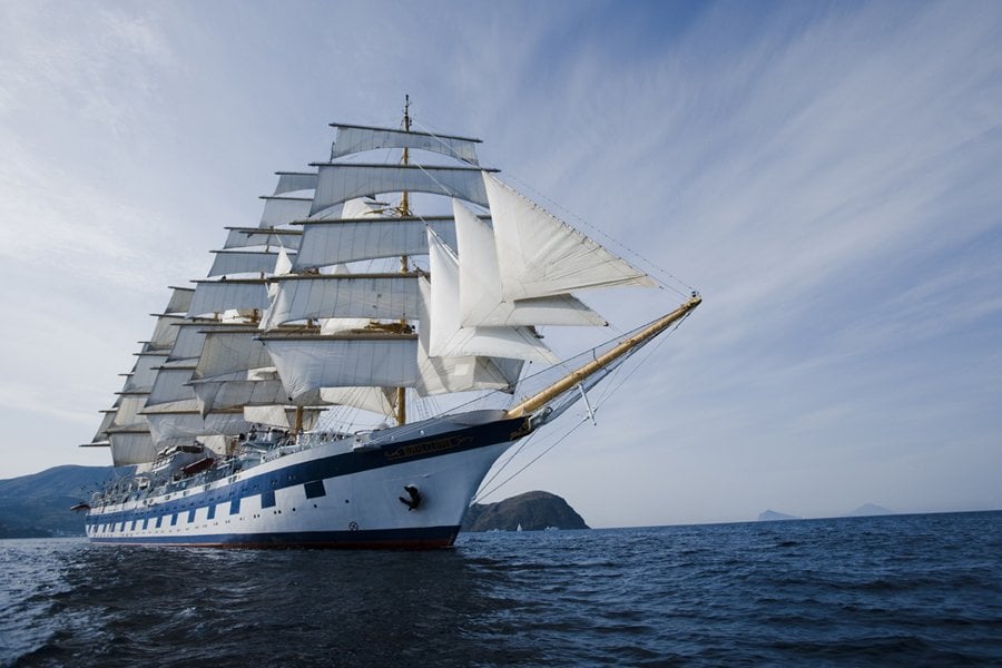 Mittelmeer ab Venedig, Italien auf der Royal Clipper