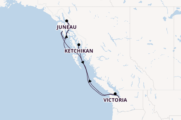 Alaska vanaf Seattle, Verenigde Staten met de MSC Poesia