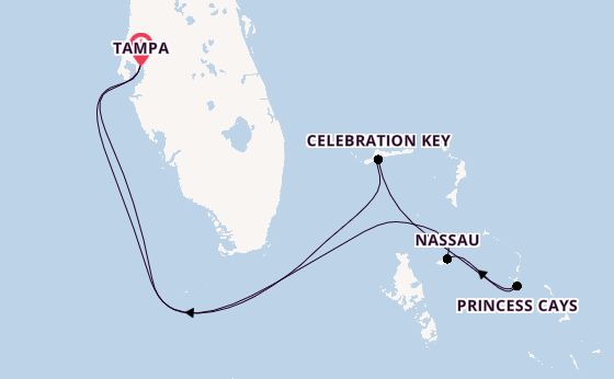 Caribbean vanaf Tampa, Verenigde Staten met de Carnival Paradise