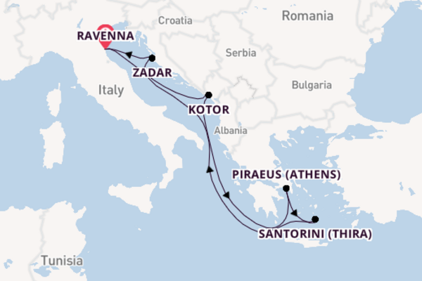 Mediterranean from Ravenna, Italy with the Explorer of the Seas